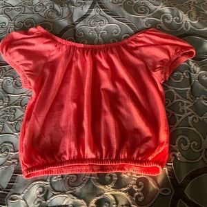 Coral crop top